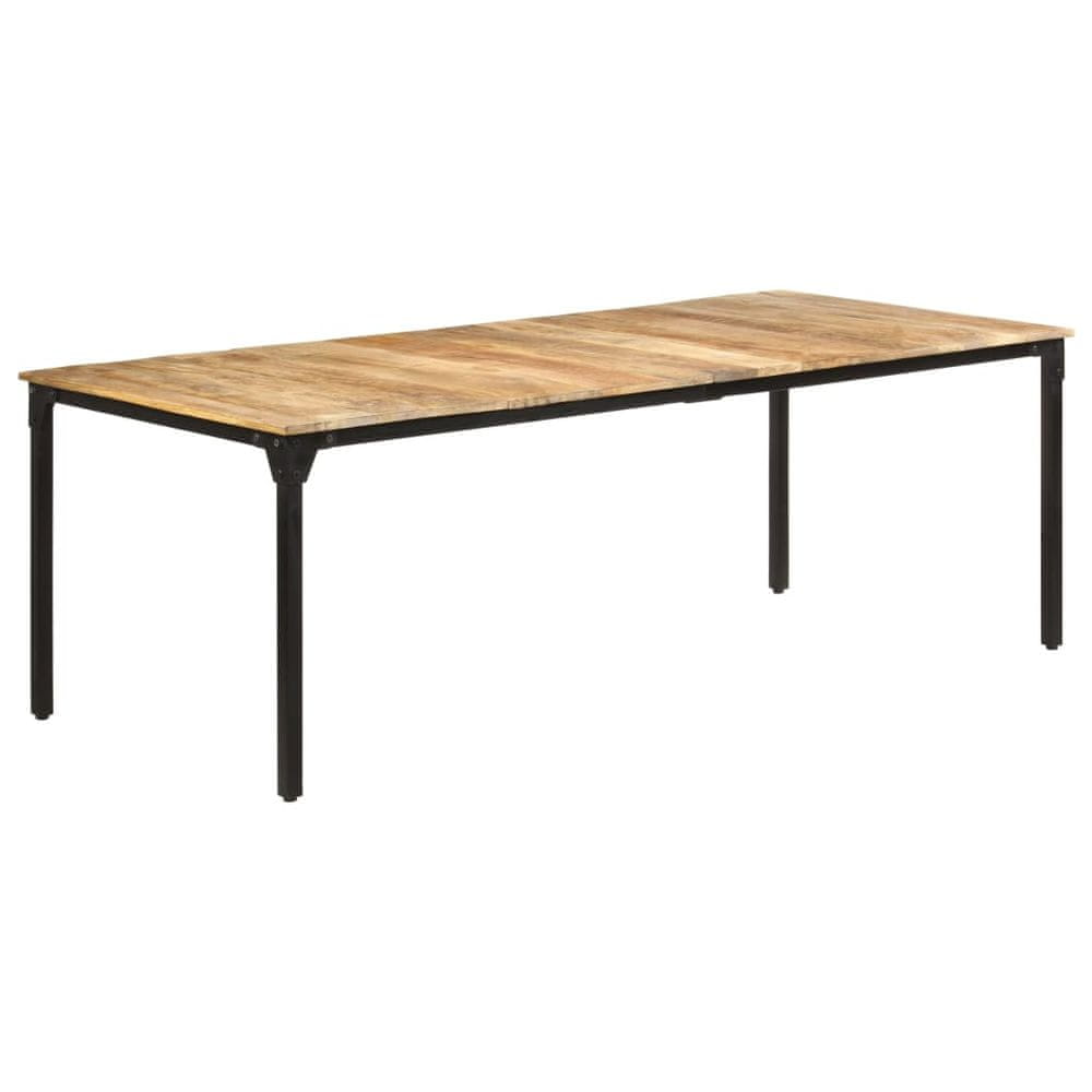 Vidaxl Jedálenský stôl 220x100x76 cm surové mangovníkové drevo